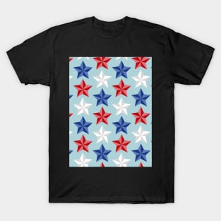 Stars Pattern 4th Of July T-Shirt